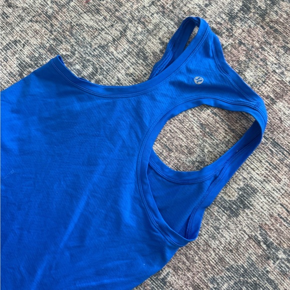 Blue Racerback Tank Top - Picture 2 of 2